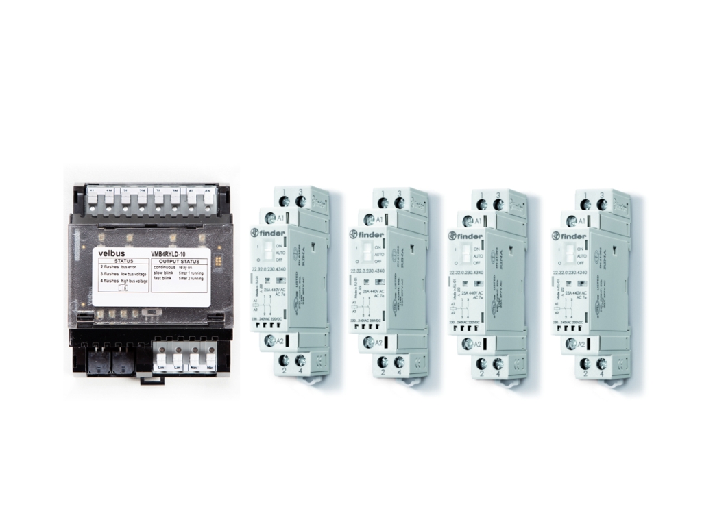 [VMB2PSET4] Four-channel relay set for double pole switching