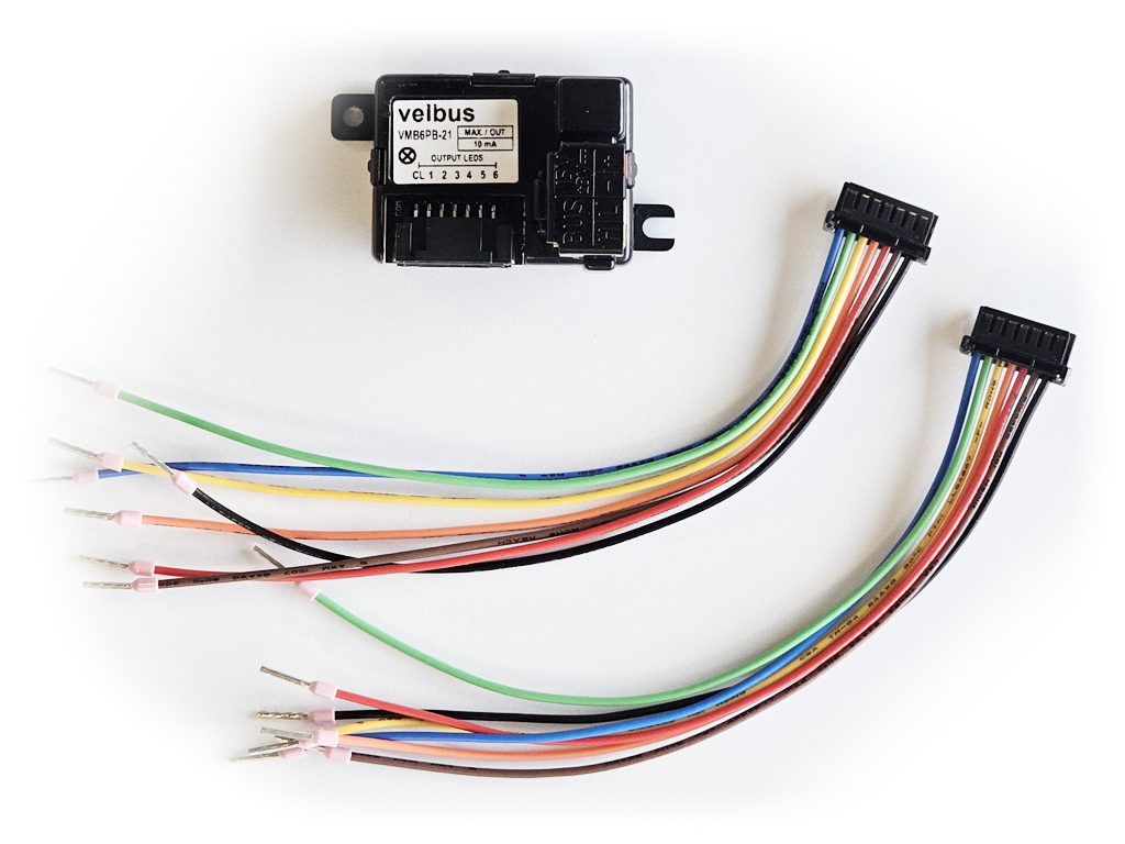 Push-button interface with 6 channels for universal mounting