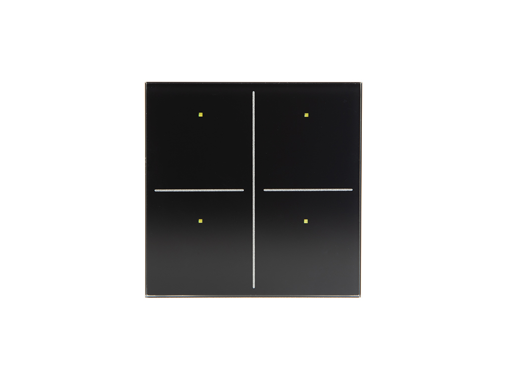 [VMBGP4-B-20] Glass Panel control module with 4 touch keys (Black Edition)