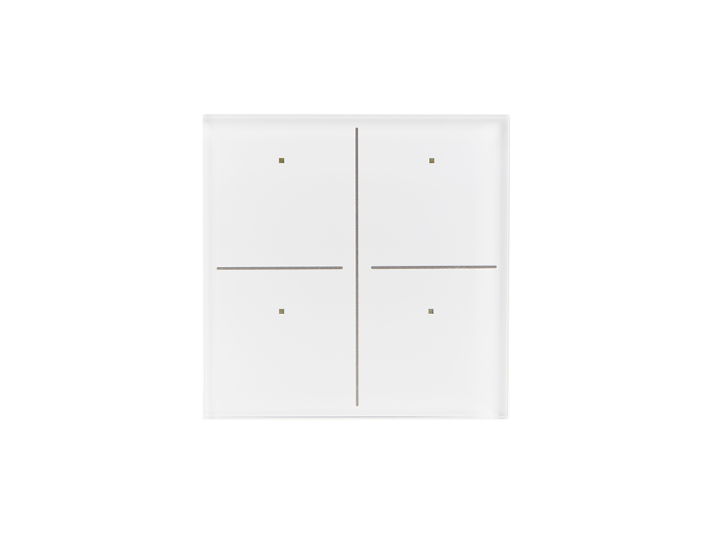 Glass Panel control module with 4 touch keys (White Edition)